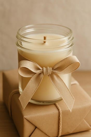 Lentlə bəzədilmiş şam və hədiyyə qutusunun detalı